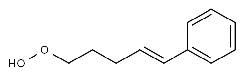 TRANS-5-PHENYL-4-PENTENYL HYDROPEROXIDE, 87864-20-8, 结构式