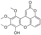 hydroxytrimethoxy-2H-pyrano[2,3,4-kl]xanthen-2-one Struktur