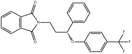(R)-ノルフルオキセチンフタルイミド 化学構造式