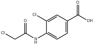 Benzoic acid, 3-chloro-4-[(2-chloroacetyl)amino]- Struktur