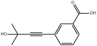 3-(3-HYDROXY-3-METHYLBUT-1-YNYL)BENZOIC ACID Structure