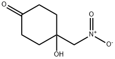 4-hydroxy-4-(nitromethyl)cyclohexanone Struktur