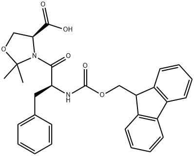 FMOC-PHE-SER(PSIME,MEPRO)-OH|(4S)-3-[(2S)-2-[[芴甲氧羰基]氨基]-1-氧代-3-苯基丙基]-2,2-二甲基-4-恶唑烷羧酸