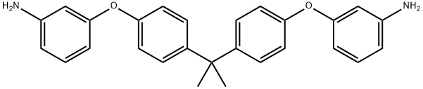 2,2'-BIS[4-(3-AMINOPHENOXY)PHENY]PROPANE Struktur