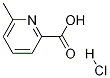 2-Pyridinecarboxylic acid, 6-Methyl-, hydrochloride 化学構造式