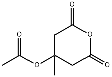 3-ACETOXY-3-METHYLPENTANE-1,5-DIOIC ACID ANHYDRIDE 结构式