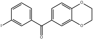 3,4-(ETHYLENEDIOXY)-3'-IODOBENZOPHENONE Structure