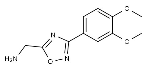 C-[3-(3,4-DIMETHOXY-PHENYL)-[1,2,4]OXADIAZOL-5-YL]-METHYLAMINE Structure