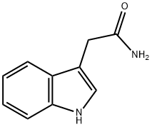 インドール-3-アセトアミド 化学構造式