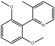 2-(2,6-dimethoxyphenyl)-3-methylpyridine Struktur
