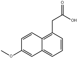 (6-METHOXY-1-NAPHTHYL)ACETIC ACID Structure