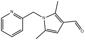 2,5-ジメチル-1-ピリジン-2-イルメチル-1H-ピロール-3-カルブアルデヒド 化学構造式