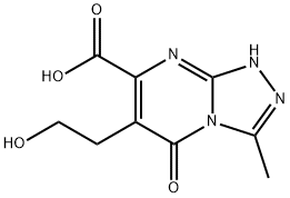 6-(2-Hydroxy-ethyl)-3-methyl-5-oxo-5,8-dihydro-[1,2,4]triazolo[4,3-a]pyrimidine-7-carboxylic acid Structure