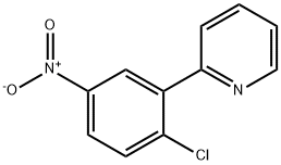 2-(2-クロロ-5-ニトロフェニル)ピリジン 化学構造式