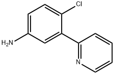 4-氯-3-(2-吡啶基)苯胺,879088-41-2,结构式
