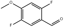 2,5-二氟-4-甲氧基苯甲醛, 879093-08-0, 结构式