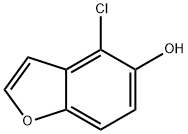 5-Benzofuranol,  4-chloro- Struktur
