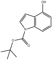 4-羟基-1H-吲哚-1-甲酸叔丁酯, 879093-22-8, 结构式