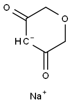 2H-pyran-3,5(4H,6H)-dione, sodium salt Structure