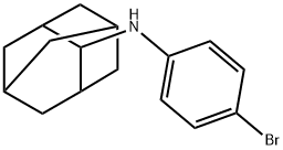 N-(2-アダマンチル)-N-(4-ブロモフェニル)アミン 化学構造式