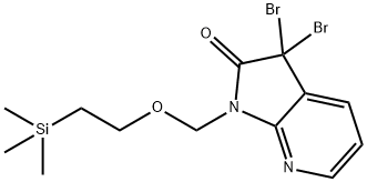 3,3-dibroMo-1-((2-(triMethylsilyl)ethoxy)Methyl)-1H-pyrrolo[2,3-b]pyridin-2(3H)-one Struktur
