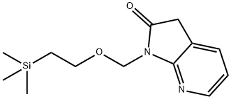 1-((2-(トリメチルシリル)エトキシ)メチル)-1H-ピロロ[2,3-B]ピリジン-2(3H)-オン 化学構造式