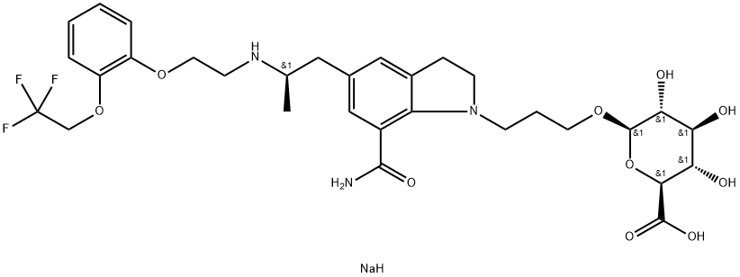 Silodosin β-D-Glucuronide Sodium Salt Structure