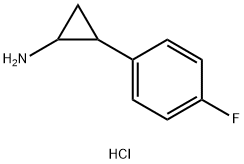 [2-(4-フルオロフェニル)シクロプロピル]アミン HYDROCHLORIDE 化学構造式