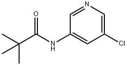 N-(5-クロロ-ピリジン-3-イル)-2,2-ジメチル-プロピオンアミド 化学構造式