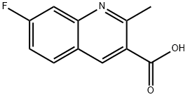 7-FLUORO-2-METHYLQUINOLINE-3-CARBOXYLIC ACID Struktur