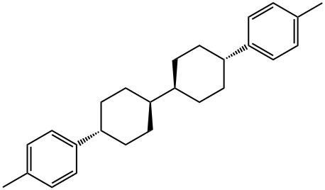 1,1'-[1,1'-bicyclohexyl]-4,4'-diylbis[4-methyl-, [trans(trans)]-benzene Struktur
