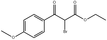 2-溴-3-(4-甲氧基苯基)-3-氧代-丙酸乙酯, 87943-96-2, 结构式