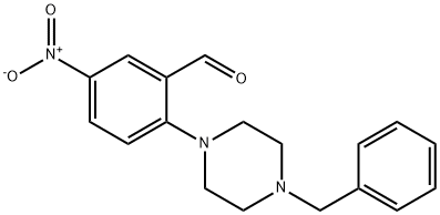 2-(4-Benzylpiperazin-1-yl)-5-nitrobenzaldehyde Structure