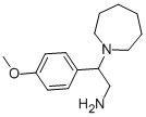 2-(氮杂环庚烷-1-基)-2-(4-甲氧基苯基)乙-1-胺, 879643-87-5, 结构式