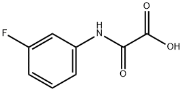[(3-フルオロフェニル)アミノ](オキソ)酢酸 化学構造式
