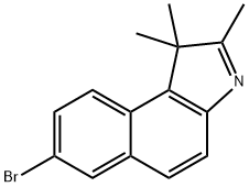 7-Bromo-1,1,2-trimethyl-1H-benzo[e]indole Struktur