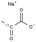 丙酮酸钠-2-13C, 87976-70-3, 结构式