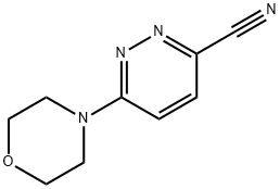 3-Pyridazinecarbonitrile, 6-(4-morpholinyl)- Structure