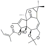 巨大戟醇-5,20-缩丙酮-3-当归酸酯, 87980-68-5, 结构式