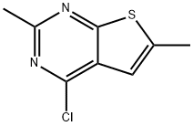 4-CHLORO-2,6-DIMETHYLTHIENO[2,3-D]PYRIMIDINE Structure