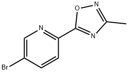 5-(5-溴吡啶-2-基)-3-甲基-1,2,4-噁二唑 结构式