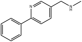 N-メチル(6-フェニルピリド-3-イル)メチルアミン 化学構造式