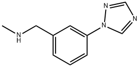 N-METHYL-N-[3-(1H-1,2,4-TRIAZOL-1-YL)BENZYL]AMINE Structure