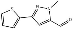 1-METHYL-3-THIEN-2-YL-1H-PYRAZOLE-5-CARBALDEHYDE Struktur