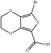 7-BROMO-2,3-DIHYDROTHIENO[3,4-B][1,4]DIOXINE-5-CARBOXYLIC ACID Structure