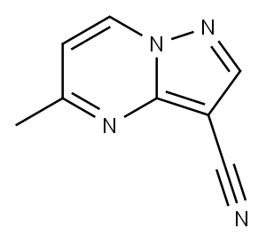 Pyrazolo[1,5-a]pyrimidine-3-carbonitrile,  5-methyl- Struktur