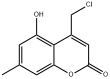 4-(クロロメチル)-5-ヒドロキシ-7-メチル-2H-クロメン-2-オン 化学構造式