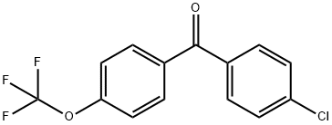 (4-CHLORO-PHENYL)-(4-TRIFLUOROMETHOXY-PHENYL)-METHANONE Struktur