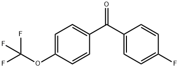 4'-fluoro-4-trifluoromethoxybenzophenone Struktur