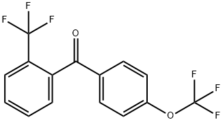 4-trifluoromethoxy-2'-trifluoromethylbenzophenone Struktur